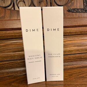DIME Boosting Body Serum & The Glaze Hydrating Body Oil (brand new sealed box)